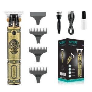 VGR V-085 Zero Gap Professional Trimmer for Men | Bald Head & Beard Clipper | 300 Minutes Runtime | 1500mAh Battery | Cordless Grooming